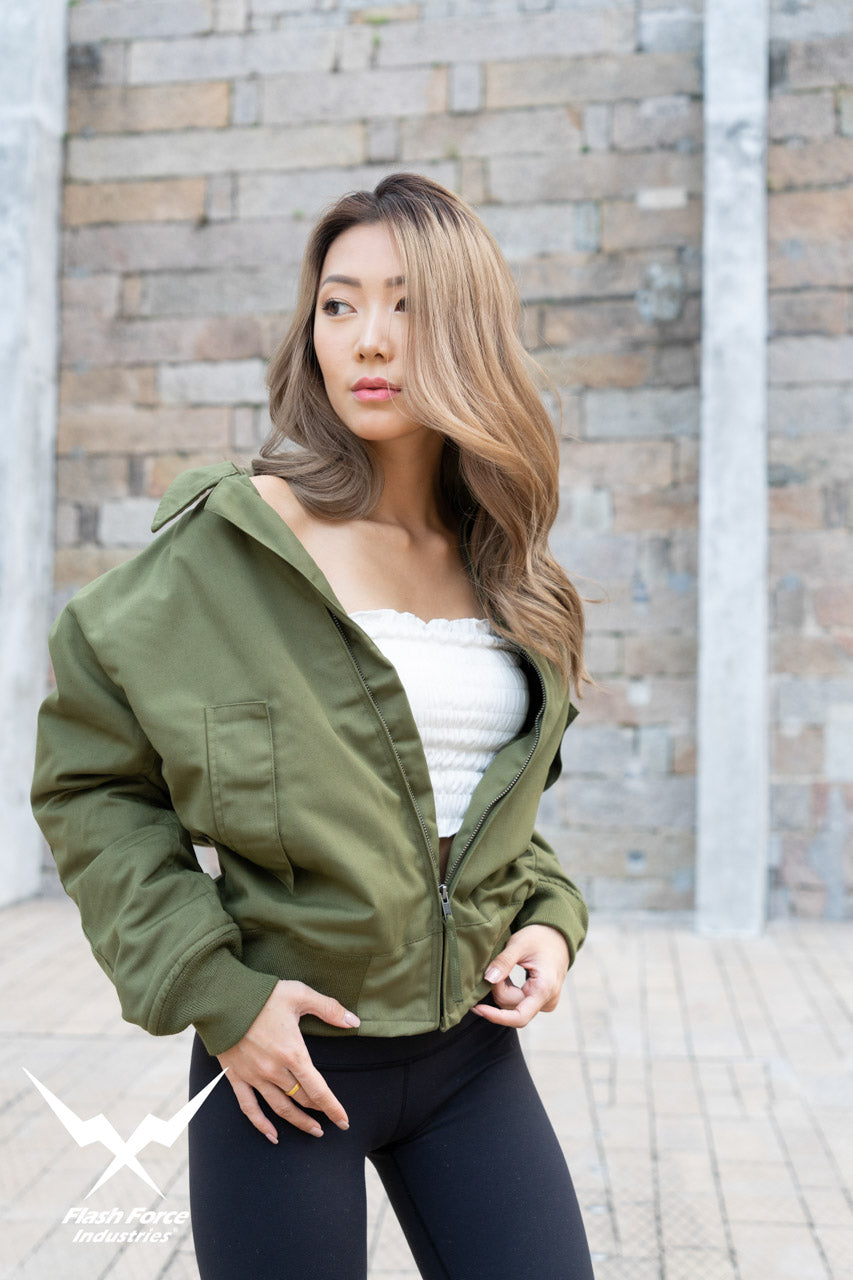 FFI - CVC Tanker Jacket ( Cold Weather Ver. US ARMY Military Vintage ) ( Olive Drab Green )-XL-Deluxe A ( with Patches )