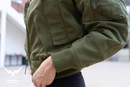 FFI - CVC Tanker Jacket ( Cold Weather Ver. US ARMY Military Vintage ) ( Olive Drab Green )-XL-Deluxe A ( with Patches )