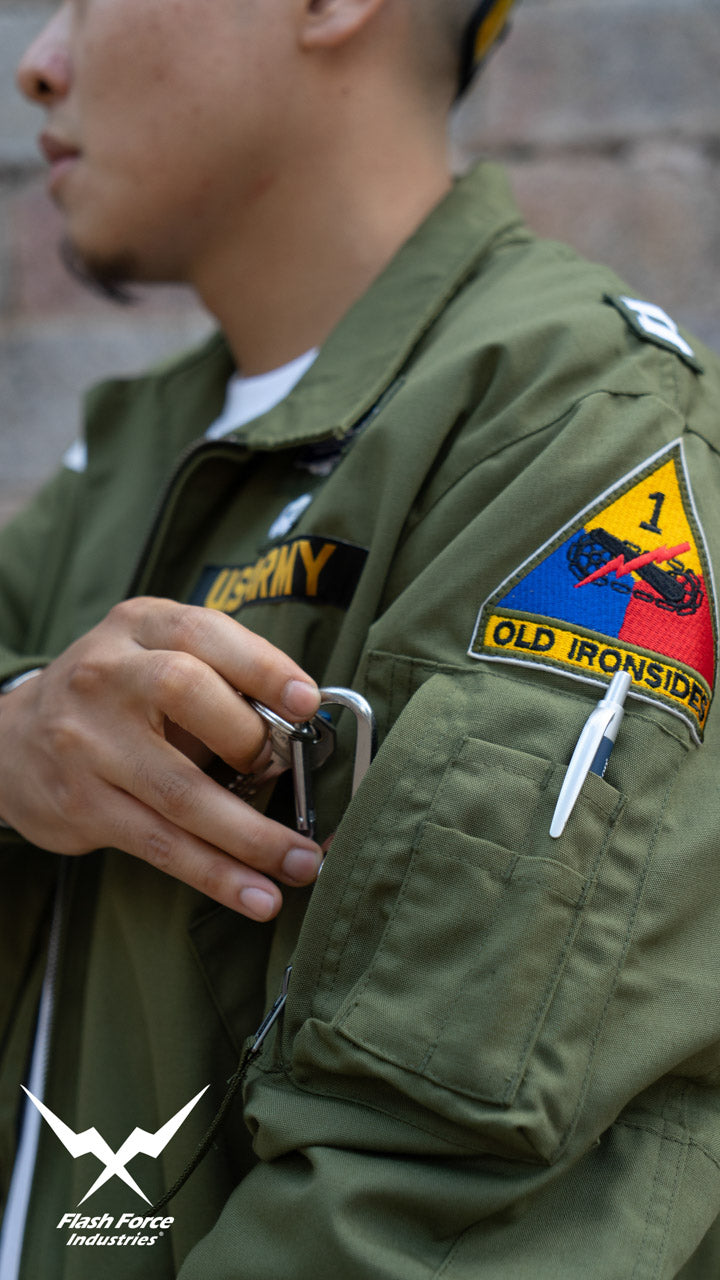 FFI - CVC Tanker Jacket ( Cold Weather Ver. US ARMY Military Vintage ) ( Olive Drab Green )-XL-Deluxe A ( with Patches )