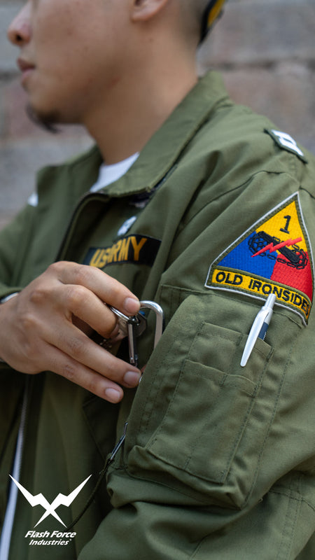 FFI - CVC Tanker Jacket ( Cold Weather Ver. US ARMY Military Vintage ) ( Olive Drab Green )-XL-Deluxe A ( with Patches )