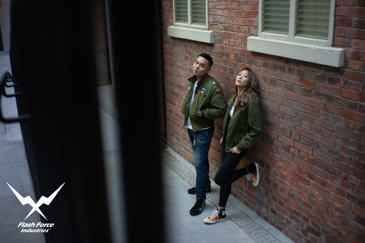 FFI - CVC Tanker Jacket ( Cold Weather Ver. US ARMY Military Vintage ) ( Olive Drab Green )-XL-Deluxe A ( with Patches )