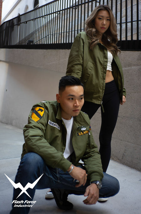 FFI - CVC Tanker Jacket ( Cold Weather Ver. US ARMY Military Vintage ) ( Olive Drab Green )-XL-Deluxe A ( with Patches )
