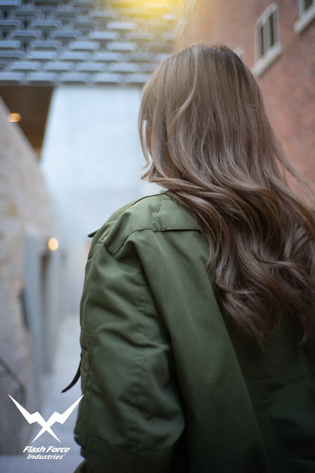 FFI - CVC Tanker Jacket ( Cold Weather Ver. US ARMY Military Vintage ) ( Olive Drab Green )-XL-Deluxe A ( with Patches )