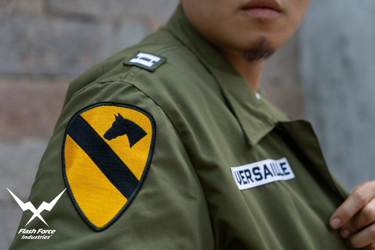 FFI - CVC Tanker Jacket ( Cold Weather Ver. US ARMY Military Vintage ) ( Olive Drab Green )-XL-Deluxe A ( with Patches )