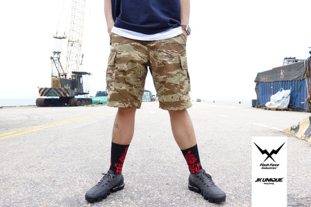FFI x JK UNIQUE F01 Tiger Stripe Shorts ( Desert Tiger Stripe )-40