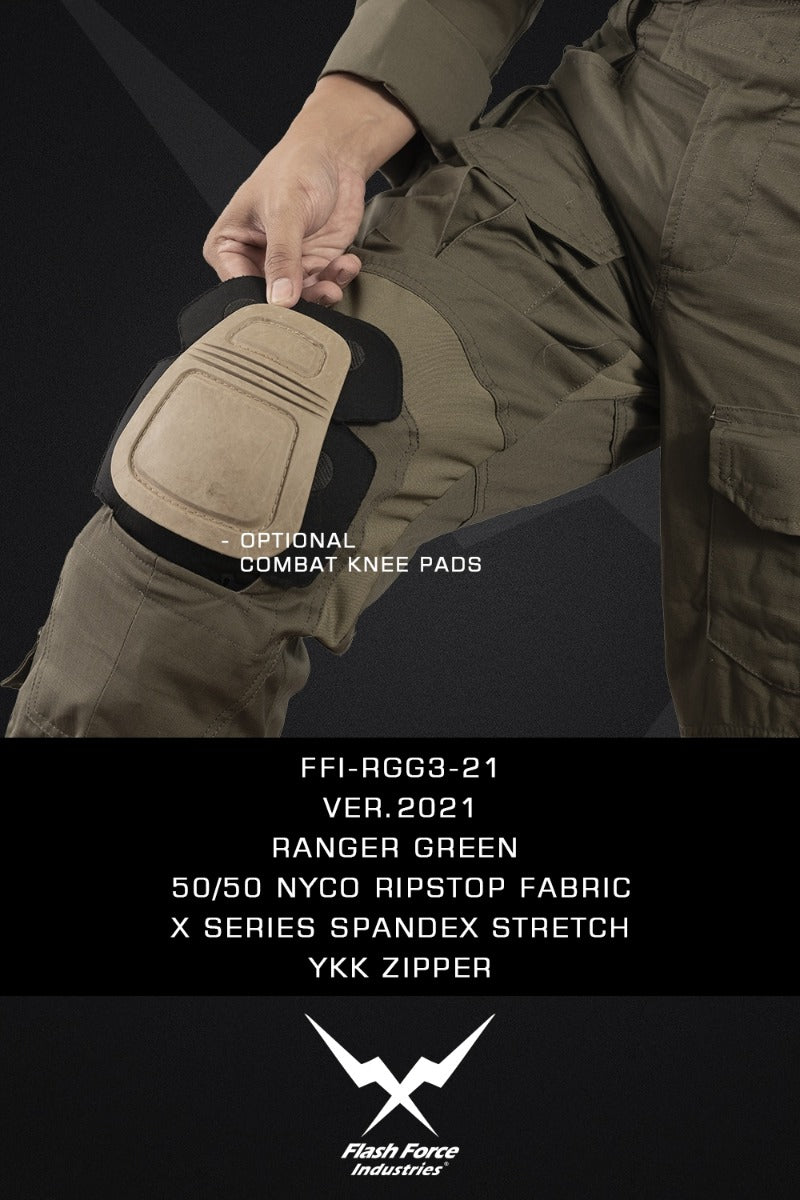 FFI Ranger Green Gen3 Combat Set ( NYCO RIPSTOP ) ( RG G3 Gen 3 ) ( Ver. 2021 )-XXL