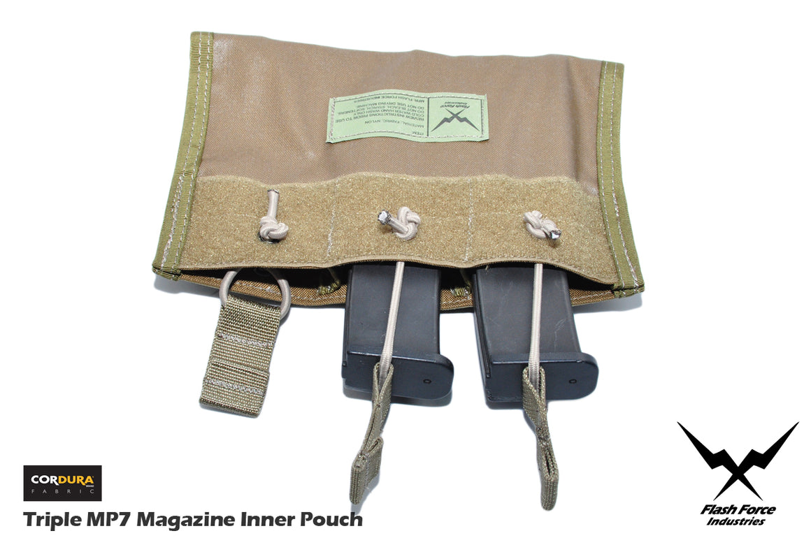 FFI Triple MP7 Magazine Inner Pouch for 6094 Plate Carrier ( CORDURA 500D CB )