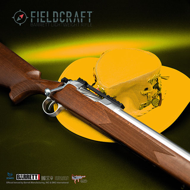 EMG Barrett Fieldcraft Sniper Rifle Spring Power - Wood BFMI ( VSR Mag & VSR-10 Spec ) ( by APS )