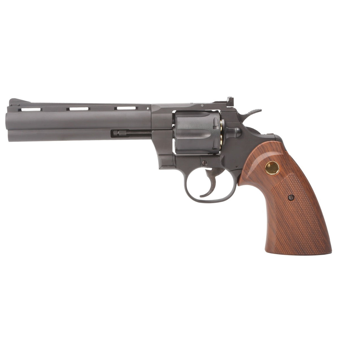 King Arms COLT Python .357 6" Colt Magnum Gas Revolver ( Black )