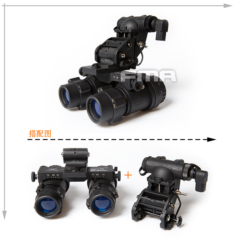 FMA ANVIS 6/9 AVS Mount with Battery Case - Dummy Nylon Plastic ( Black )