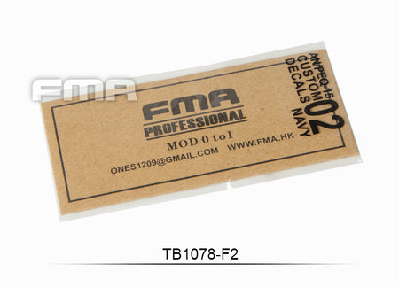 FMA Custom Decals / Sticker F2 For AN/PEQ-15 Case ( PEQ15 ) ( Free Shipping )