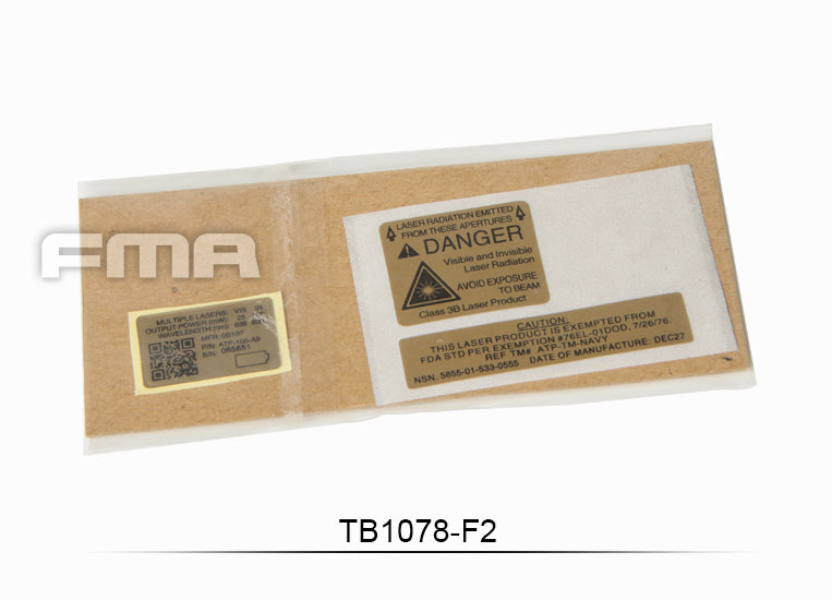 FMA Custom Decals / Sticker F2 For AN/PEQ-15 Case ( PEQ15 ) ( Free Shipping )