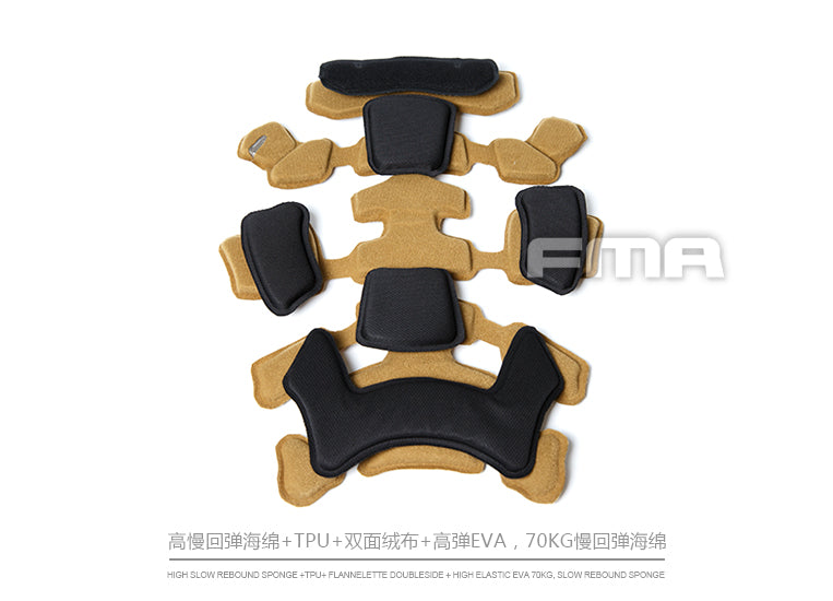 FMA MT Style Helmet Protected Pads ( Tan )