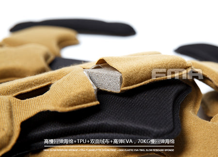 FMA MT Style Helmet Protected Pads ( Tan )
