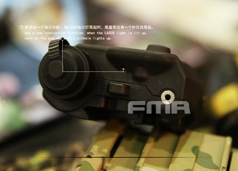FMA PEQ LA5-C Upgrade Version LED White Light + Red Laser With IR Lenses ( BK ) ( PEQ15 LA5 UHP )