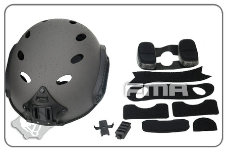 FMA FAST Carbon Fiber Airsoft Helmet-PJ  ( L/XL ) ( Mass Grey )