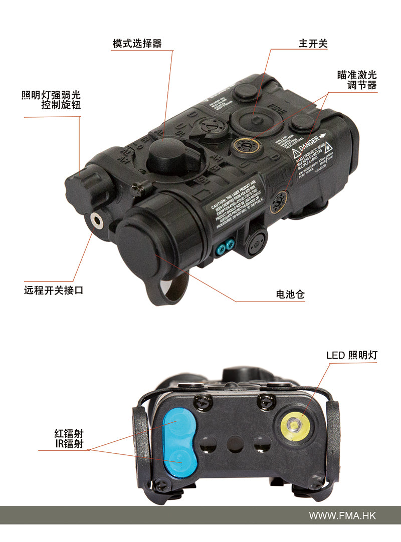 FMA LAB PEQ NGAL Drive ( LED / Laser / IR ) ( Polymer )-Dark Earth ( DE )