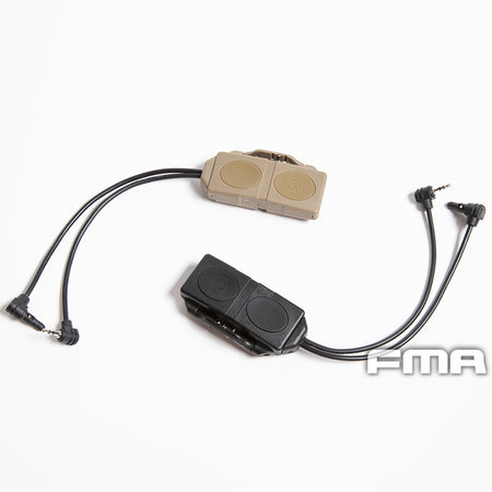 FMA Double Pressure Switch For FMA PEQ LA5-A And Normal PEQ ( Black / DE )-Dark Earth ( DE )