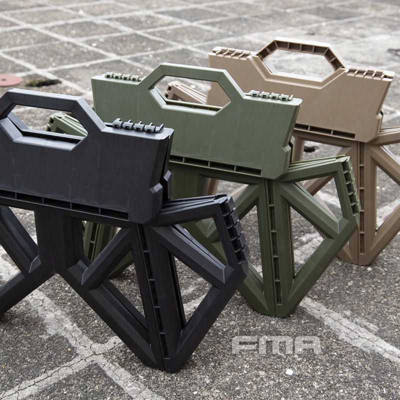 FMA Handiness Folding Chair ( Plastic Folding Stool )-Olive Drab