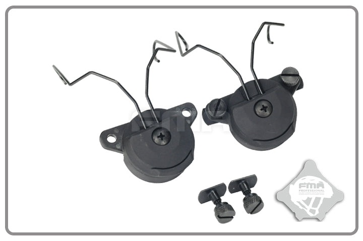 FMA EX Headset and Helmet Rail Adapter Set GEN2 BK