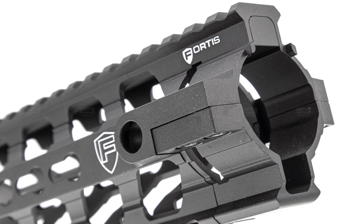 PTS Fortis REVTM Free Float Rail System 9 CAR Cutout ( Black ) ( KEYMOD )