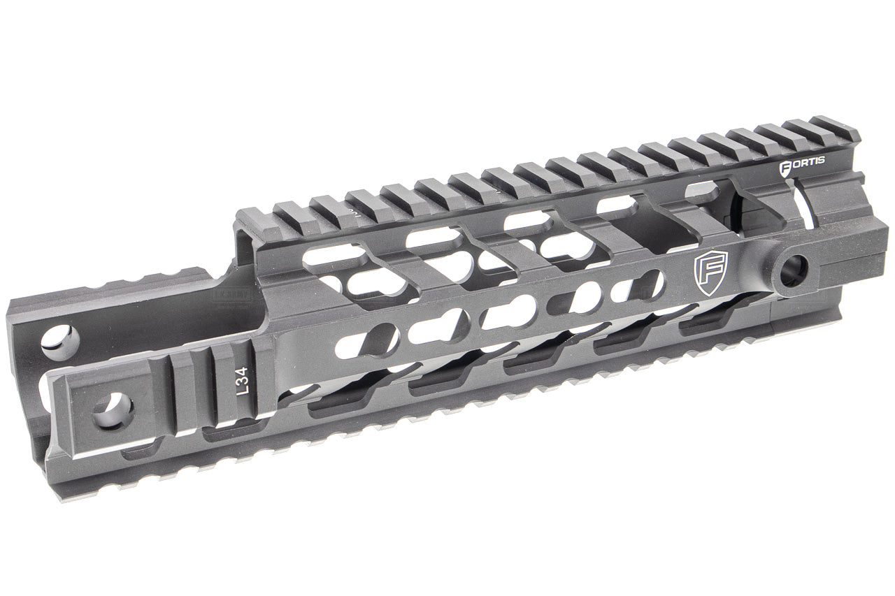 PTS Fortis REVTM Free Float Rail System 9 CAR Cutout ( Black ) ( KEYMOD )