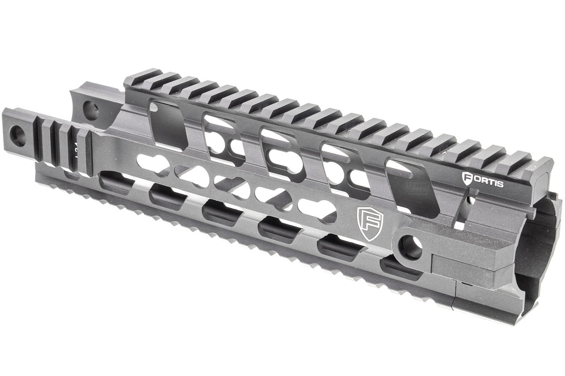 PTS Fortis REVTM Free Float Rail System 9 CAR Cutout ( Black ) ( KEYMOD )