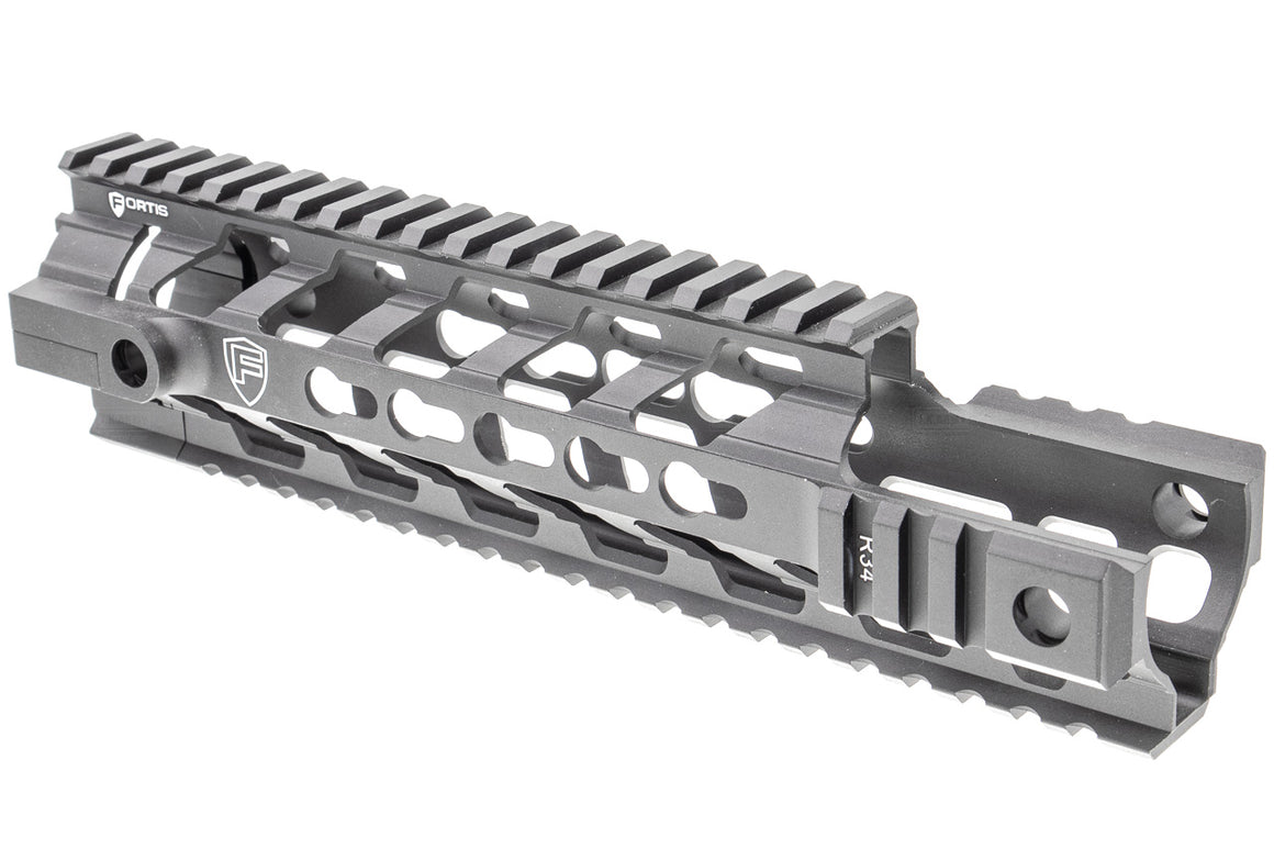 PTS Fortis REVTM Free Float Rail System 9 CAR Cutout ( Black ) ( KEYMOD )