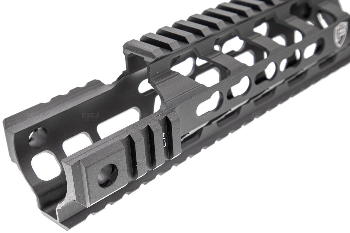 PTS Fortis REVTM Free Float Rail System 9 CAR Cutout ( Black ) ( KEYMOD )