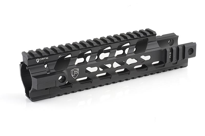 PTS Fortis REVTM Free Float Rail System 9 CAR Cutout ( Black ) ( KEYMOD )