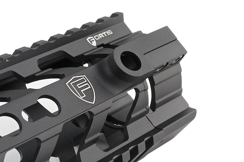 PTS Fortis REVTM Free Float Rail System 9 CAR Cutout ( Black ) ( KEYMOD )