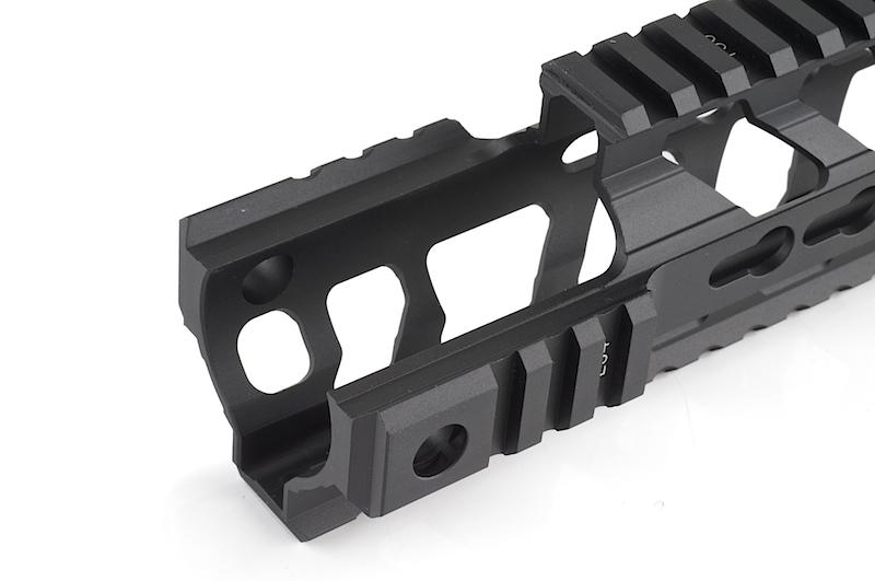 PTS Fortis REVTM Free Float Rail System 9 CAR Cutout ( Black ) ( KEYMOD )