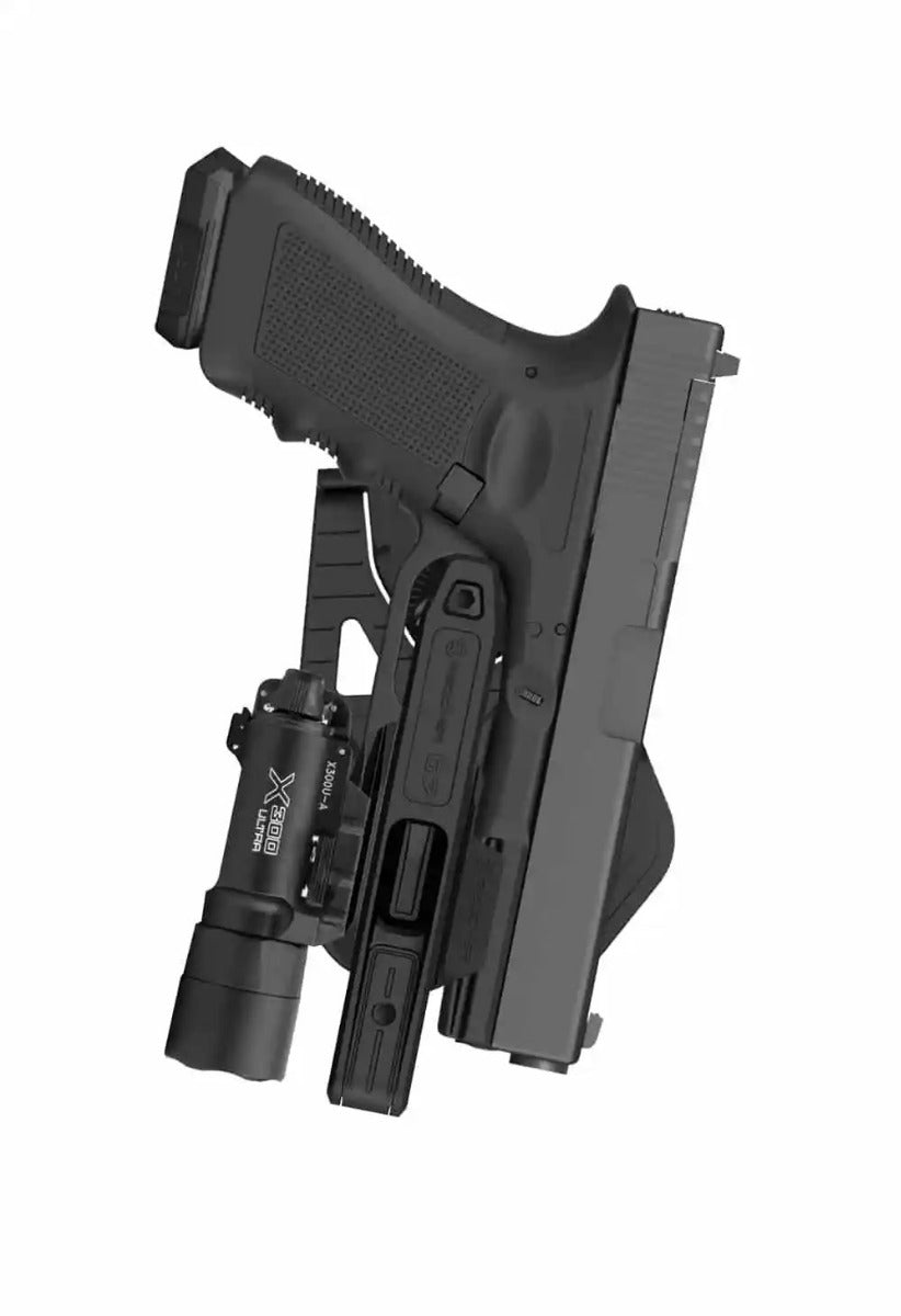 Recover Tactical G7 OWB Holster for all Double Stack Glock Double Stack Glock, P80, Smith & Wesson, Springfield, Sig Sauer, & CZ 9mm/SW40/357 pistols that have an integral rail – ( Recover Stabilizer Brace Compatible )