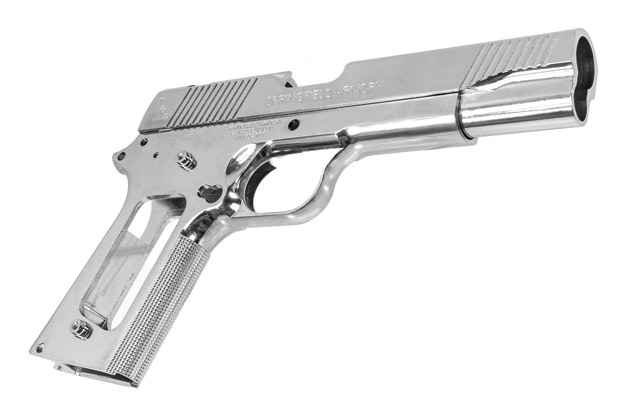 Guarder Aluminum Chrome Slide & Frame Set For Marui TM MEU 1911 GBBP Series ( Electroplating Silver )