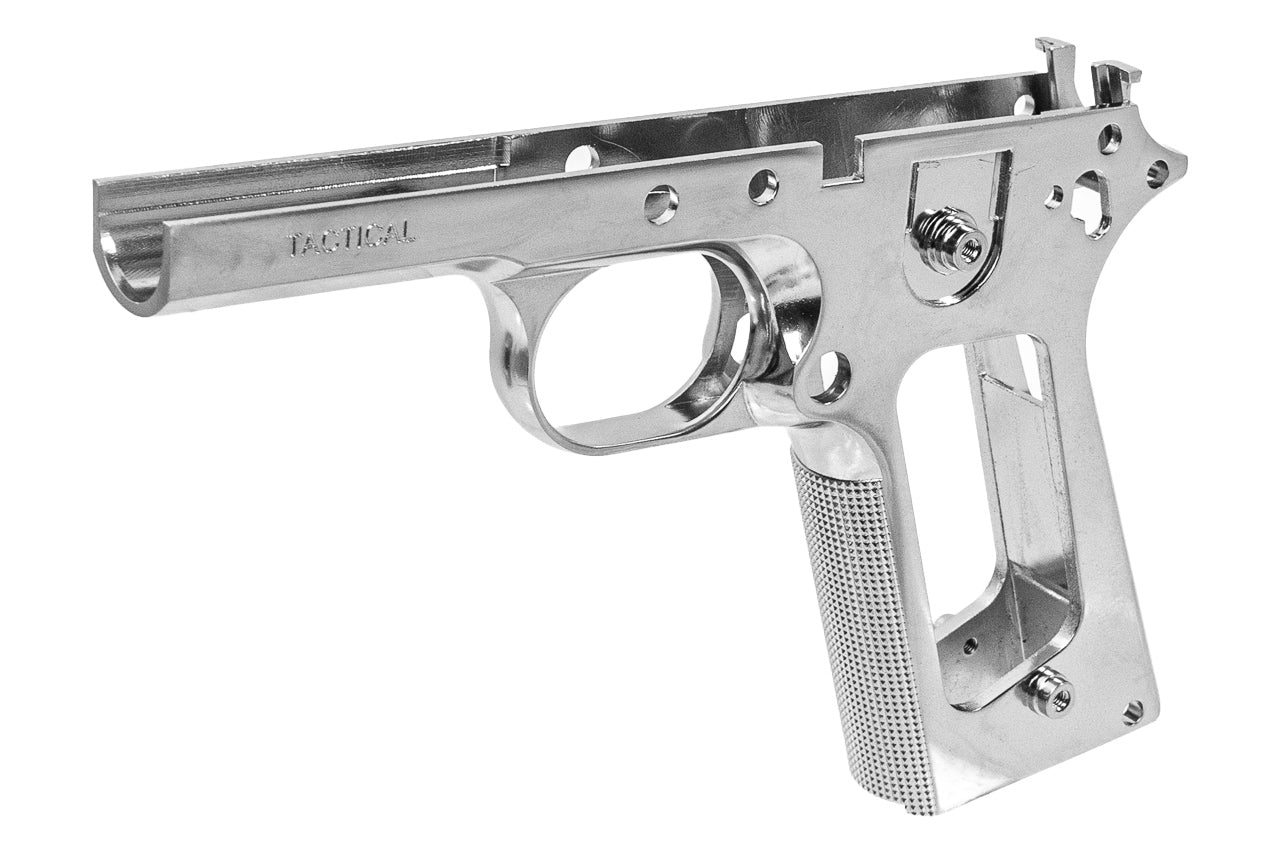 Guarder Aluminum Chrome Slide & Frame Set For Marui TM MEU 1911 GBBP Series ( Electroplating Silver )