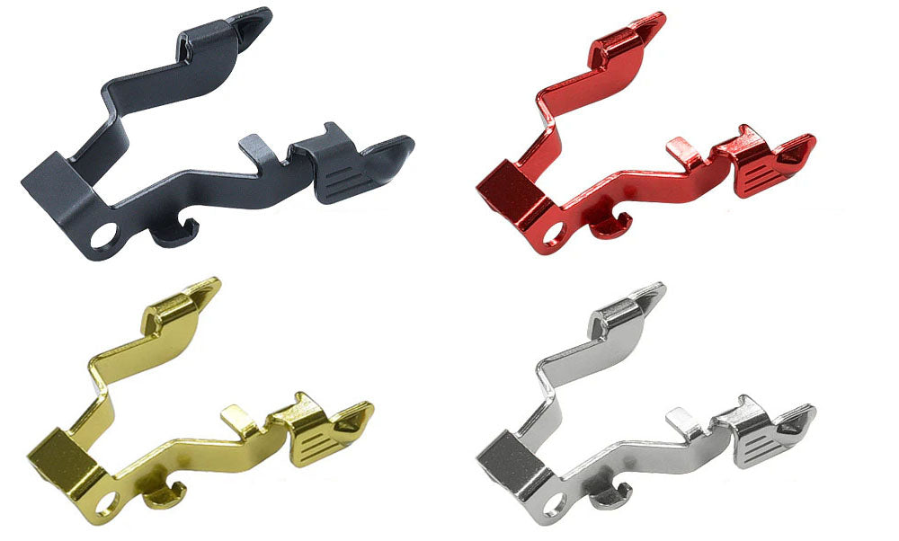 Guarder Steel Extended Type B Slide Stop For Marui TM G17 Gen5 MOS GBBP-Silver