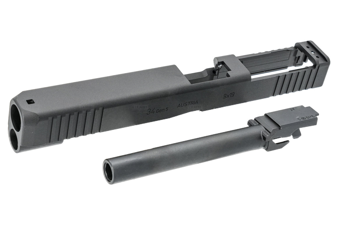 Guarder CNC Aluminum G34 Style Slide Set For Marui TM G Model 17 Gen5 GBBP Series