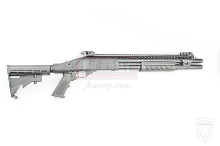 Golden Eagle M870 AR Tactical Tri-Shot Gas Pump Action Shotgun ( Black )