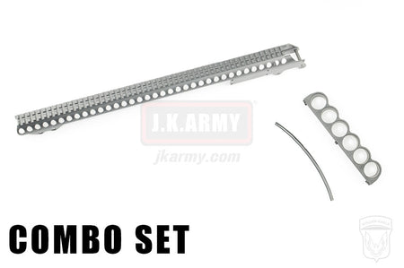 Golden Eagle M870 Gas Pump Action Shotgun Top Rail Mount with Shell Holder ( Long )