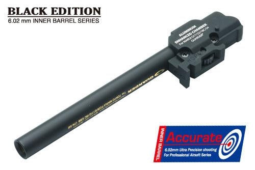 Guarder 6.02 inner Barrel with Chamber Set for TM G Model 17 / 18C / 22 GBBP ( Black )