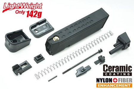 Guarder Lightweight Magazine Kit for MARUI TM G Model G17 / 18C / 19 / 22 / 26 / 34 ( 9mm Marking / Black ) #GLK-146(A)BK