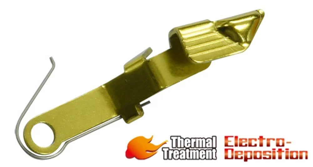 Guarder Extended Slide Stop for Marui G Model 19 ( BK / SV / Red / Gold )-Red