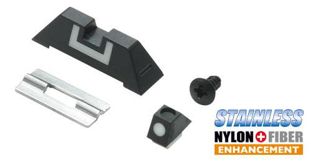 Guarder Standard Night Sight Set for MARUI TM G-Series G Model ( Real Rear Sight )