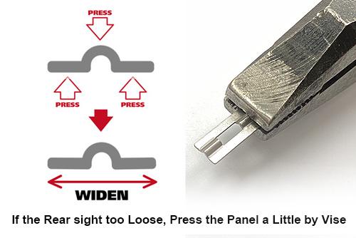 Guarder Standard Night Sight Set for MARUI TM G-Series G Model ( Real Rear Sight )