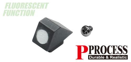 Guarder Steel Standard Night Front Sight for Marui G Model (White)