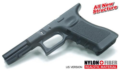 Guarder Original Frame for TM / KJ / Stark Arms Model 17 / 18C, UMAREX G17 GBB ( US. Black ) - 2018 New Ver.