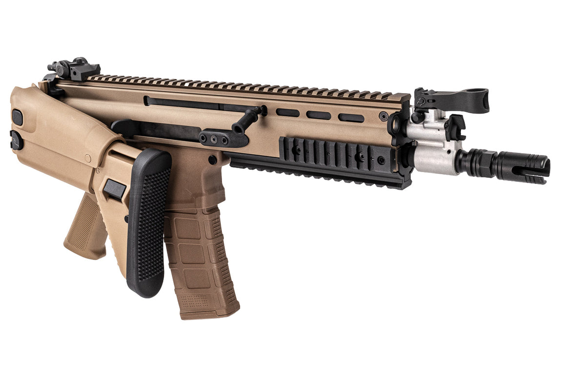 Cybergun FN HERSTAL Licensed SCAR L MK2 MWS GBB Rifle Airsoft ( by Guns Modify GM ) -Black x Tan ( Black Upper )