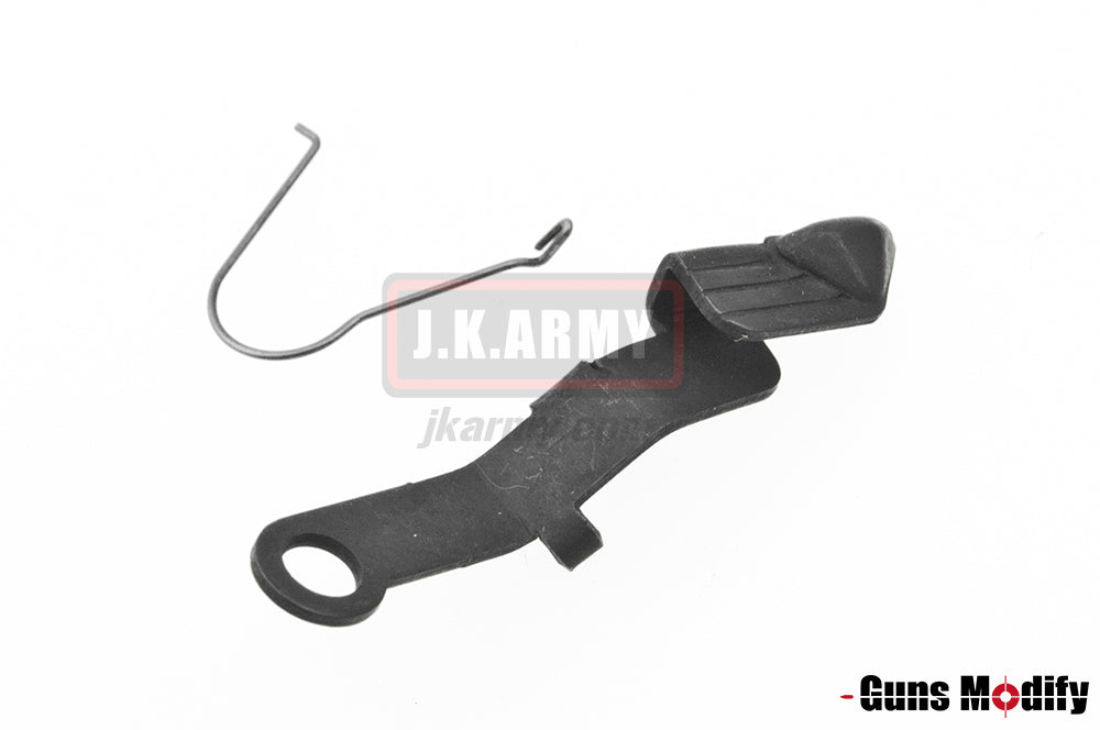 Guns Modify Extended Slide Stop For TM Model 17/18C/26 ,Steel , Lonewolf Style with spring ( Black )