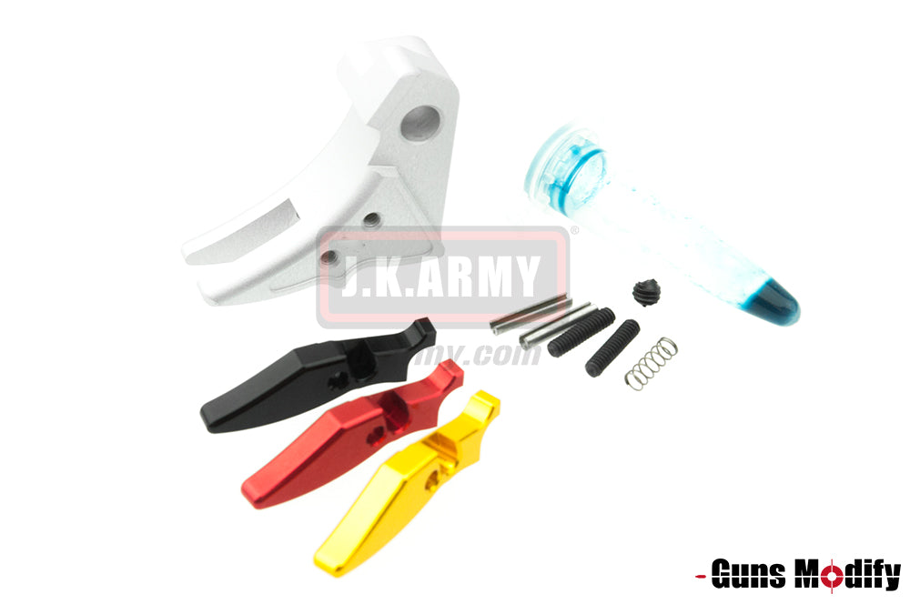 Guns Modify S Style 6061Aluminum Adjustable Trigger ( Silver )
