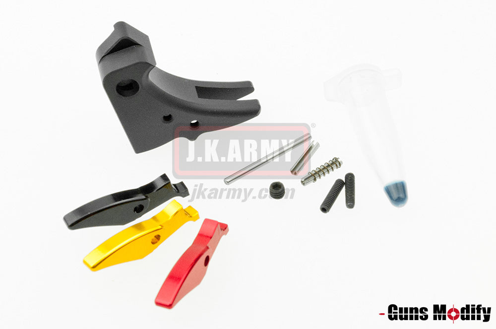 Guns Modify 6061Aluminum Trigger For TM Model STD Style ( Black )